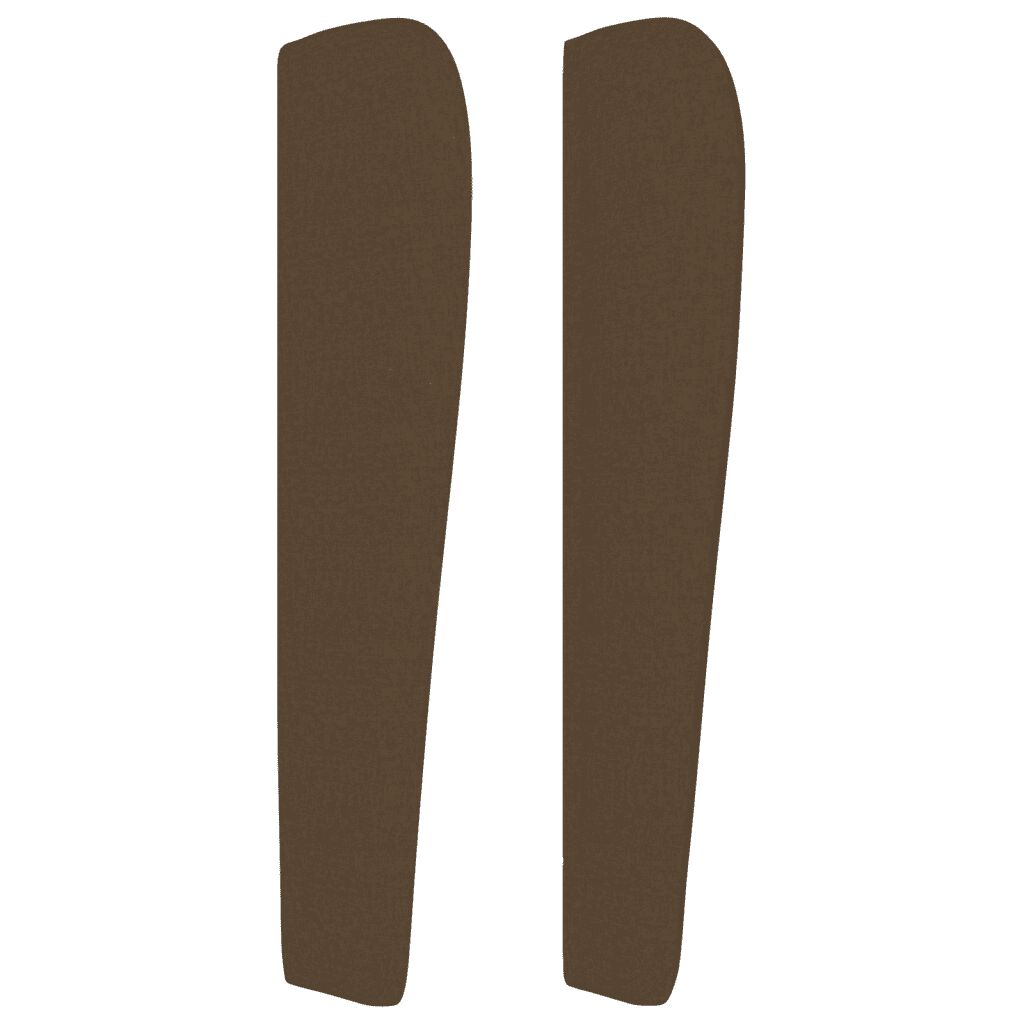 vidaXL Κρεβάτι Boxspring με Στρώμα Σκούρο Καφέ 100x200 εκ. Υφασμάτινο