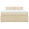 vidaXL &Kappa;&rho;&epsilon;&beta;ά&tau;&iota; Boxspring &mu;&epsilon; &Sigma;&tau;&rho;ώ&mu;&alpha; &Kappa;&rho;&epsilon;&mu; 180x200 &epsilon;&kappa;. &Upsilon;&phi;&alpha;&sigma;&mu;ά&tau;&iota;&nu;&omicron;