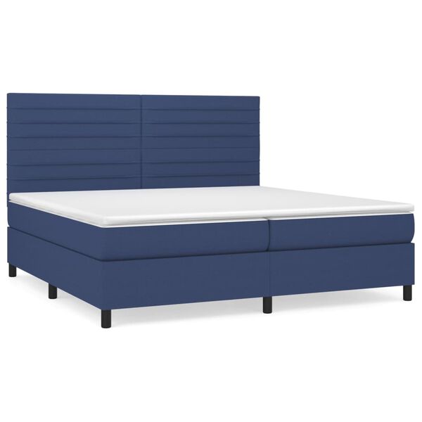 vidaXL &Kappa;&rho;&epsilon;&beta;ά&tau;&iota; Boxspring &mu;&epsilon; &Sigma;&tau;&rho;ώ&mu;&alpha; &Mu;&pi;&lambda;&epsilon; 200x200 &epsilon;&kappa;. &Upsilon;&phi;&alpha;&sigma;&mu;ά&tau;&iota;&nu;&omicron;