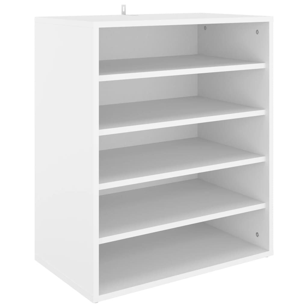 vidaXL Παπουτσοθήκη Λευκή 60 x 35 x 70 εκ. από Επεξ. Ξύλο