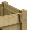 vidaXL Ζαρντινιέρα 40 x 40 x 40 εκ. Εμποτισμ. Ξύλο Πεύκου