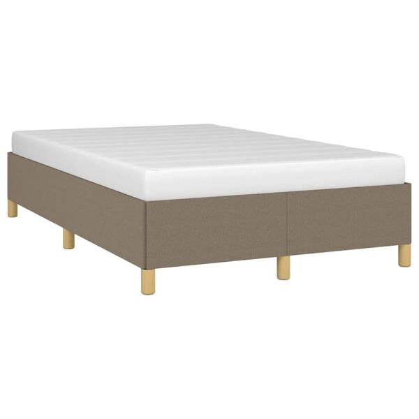 vidaXL Σκελετός Κρεβατιού Χωρίς Στρώμα Taupe 120x200 εκ. Υφασμάτινο