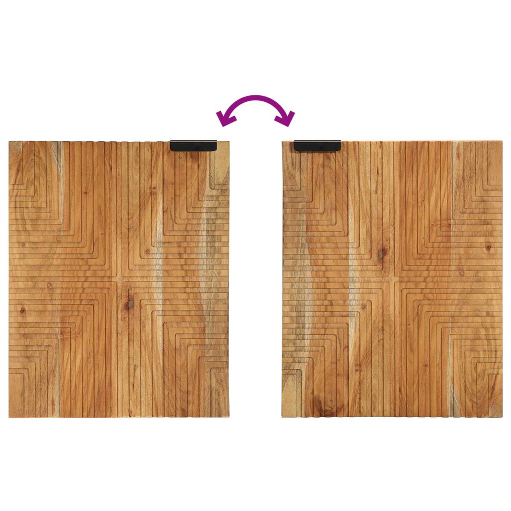 vidaXL Σετ Επίπλων Μπάνιου με συρτάρι 5 pcs Καφέ Μασίφ ξύλο ακακίας