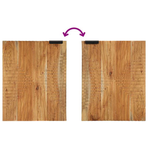 vidaXL Σετ Επίπλων Μπάνιου με συρτάρι 5 pcs Καφέ Μασίφ ξύλο ακακίας
