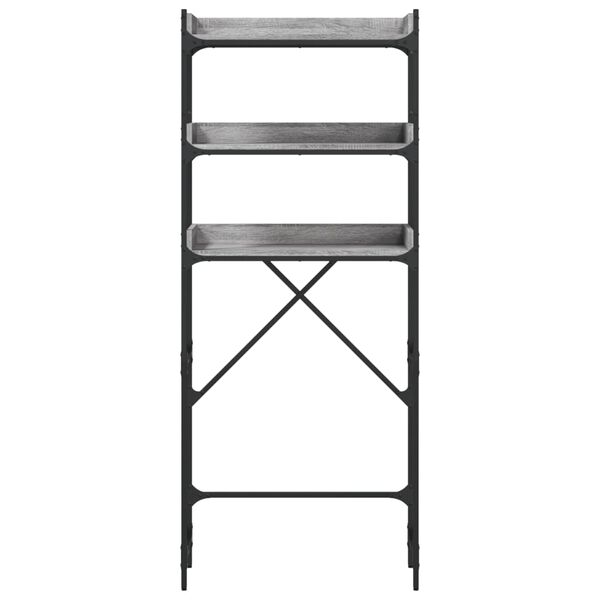 vidaXL Ραφιέρα Πλυντηρίου Γκρι Sonoma 67x25x163 εκ. από Επεξεργ. Ξύλο