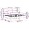 vidaXL Σκελετός Κρεβ. Χωρίς Στρώμα Λευκό 180x200 εκ Μασίφ Πεύκο