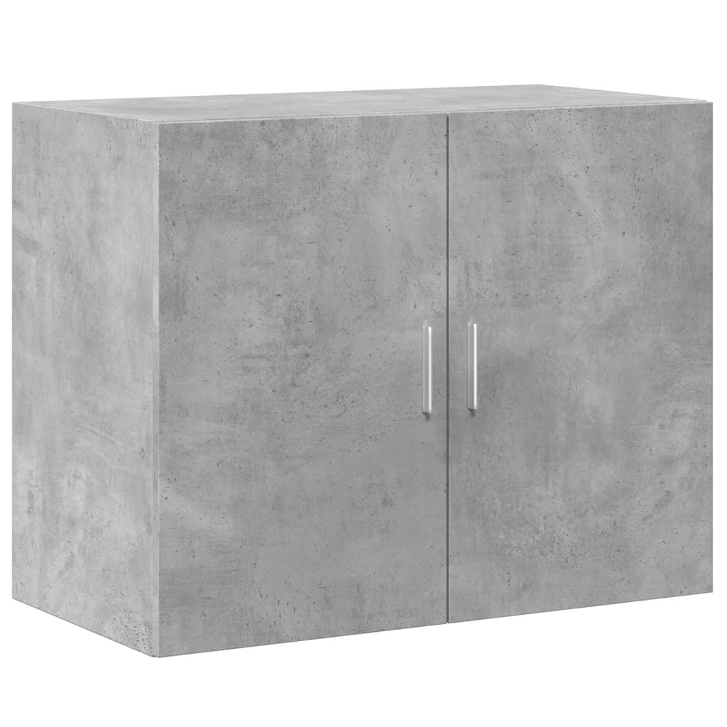 vidaXL Ντουλάπι Γκρι Σκυροδέματος 80x42,5x249 εκ. Επεξεργασμένο Ξύλο