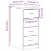 vidaXL ντουλάπι αποθήκευσης γκαράζ Λευκό 40x51x85 εκ μασίφ ξύλο πεύκο