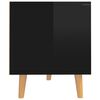 vidaXL Έπιπλο Τηλεόρασης Γυαλ. Μαύρο 90x40x48,5 εκ. Επεξεργασμένο Ξύλο