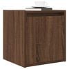 vidaXL Κομοδίνο Επιτοίχιο Καφέ Δρυς 38x34x40 εκ.