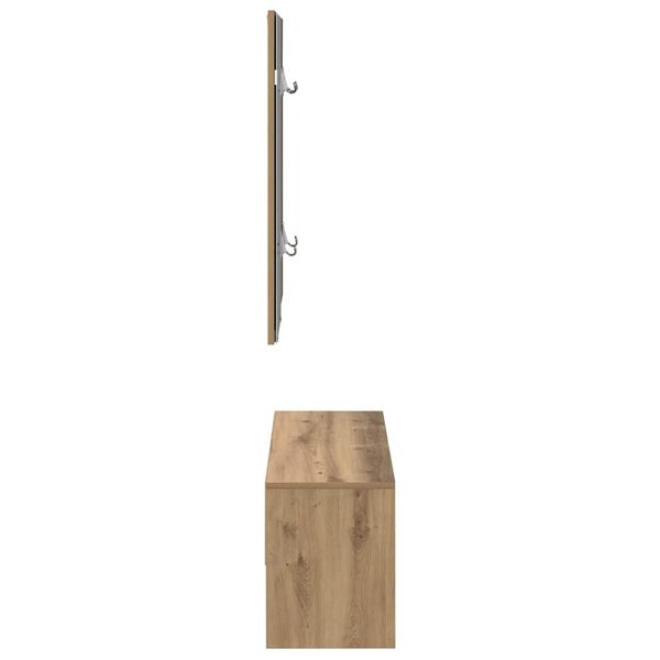 vidaXL σετ επίπλων διαδρόμου Artisan Oak Engineered Wood