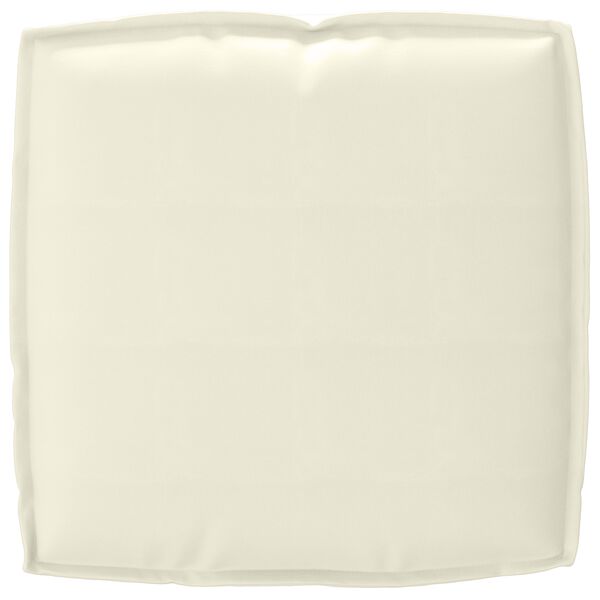 vidaXL Μαξιλάρι παλέτας για κάθισμα Κρεμ 50 x 50 x 12 cm Ύφασμα Oxford