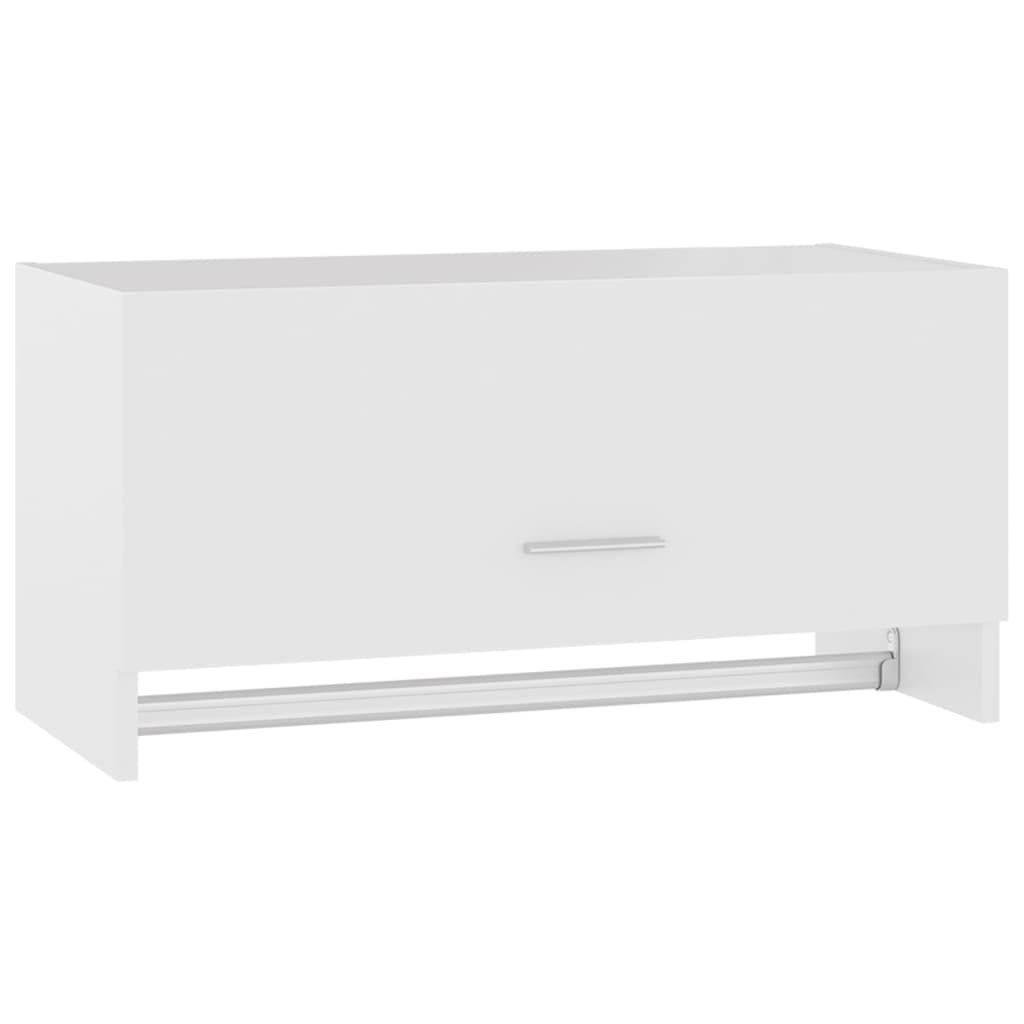 vidaXL Ντουλάπα Λευκή 70 x 32,5 x 35 εκ. από Επεξ. Ξύλο