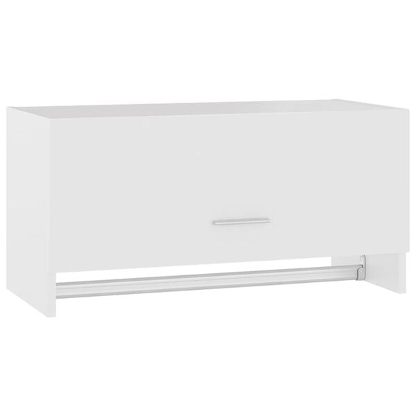 vidaXL Ντουλάπα Λευκή 70 x 32,5 x 35 εκ. από Επεξ. Ξύλο