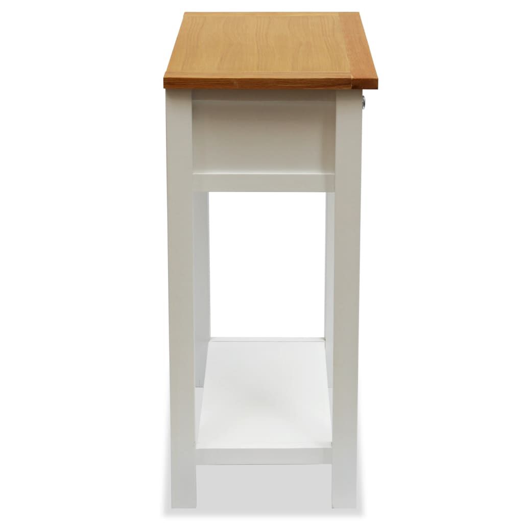 vidaXL Τραπέζι Βοηθητικό 50 x 32 x 75 εκ. από Μασίφ Ξύλο Δρυός