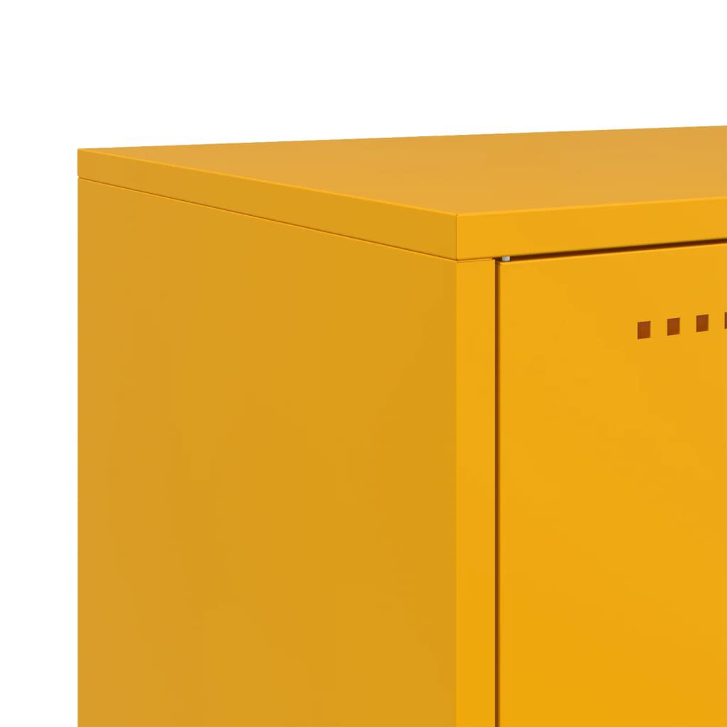 vidaXL Ντουλάπι Μουσταρδί 100,5x39x107 εκ. από Ατσάλι