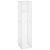 vidaXL Συρματοκιβώτια Στύλοι 2 τεμ. 40 x 40 x 180 εκ. Σιδερένιοι