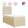 vidaXL &Kappa;&rho;&epsilon;&beta;ά&tau;&iota; Boxspring &mu;&epsilon; &Sigma;&tau;&rho;ώ&mu;&alpha; &Kappa;&rho;&epsilon;&mu; 80 x 200 &epsilon;&kappa;. &Upsilon;&phi;&alpha;&sigma;&mu;ά&tau;&iota;&nu;&omicron;