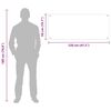 vidaXL Πίσω Πάνελ Κουζίνας 2 pcs Κίτρινο 120 x 50 cm σκληρυμένο γυαλί