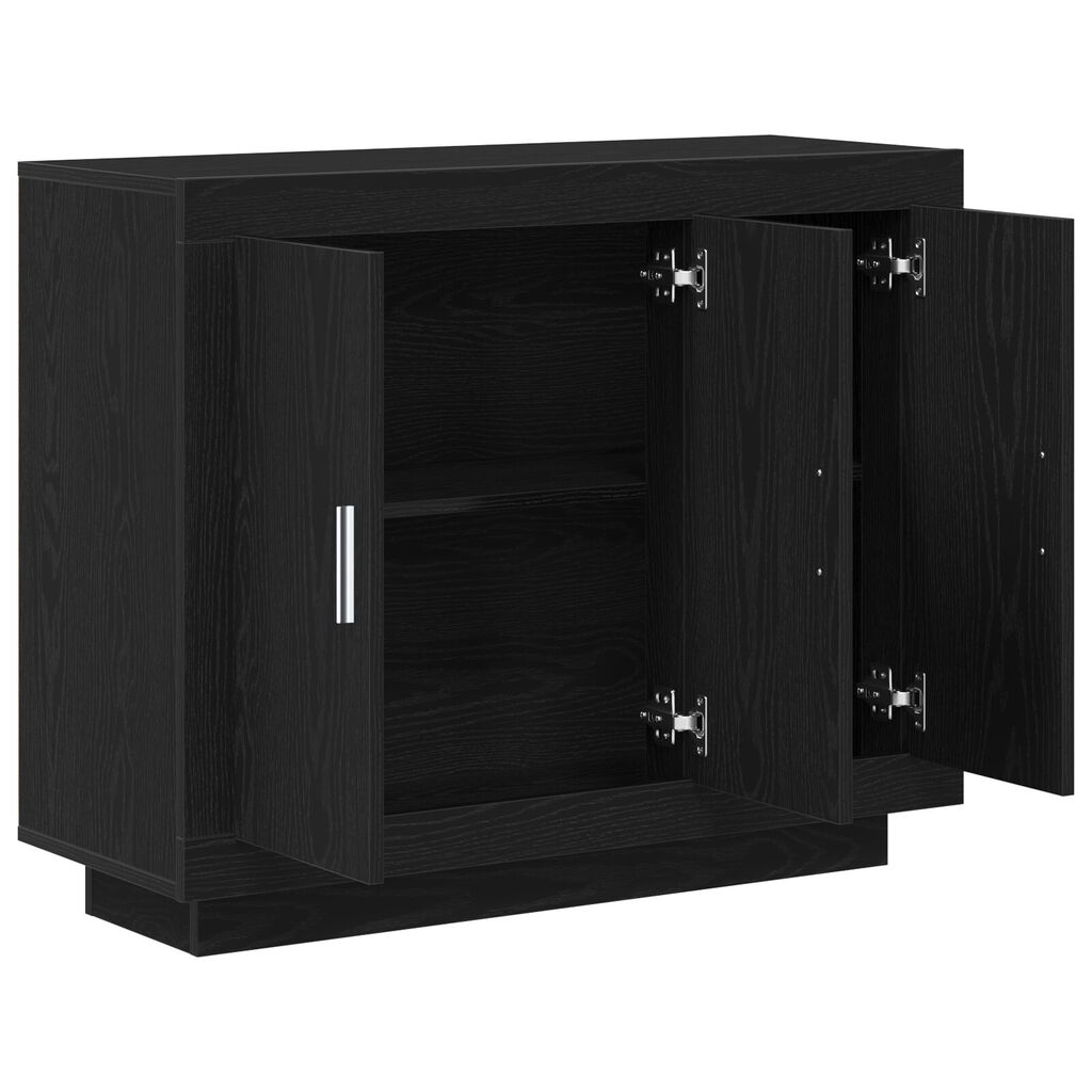 vidaXL Μπουφές Μαύρη Δρυς 92x35x75 εκ. Κατασκευασμένο ξύλο