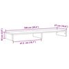 vidaXL Βάση Οθόνης Sonoma Δρυς 100x27x10 εκ. από Επεξ. Ξύλο