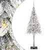 vidaXL Χριστουγεννιάτικο Δέντρο με 300 LED Λευκό 180 cm ΠΕ και Ατσάλι