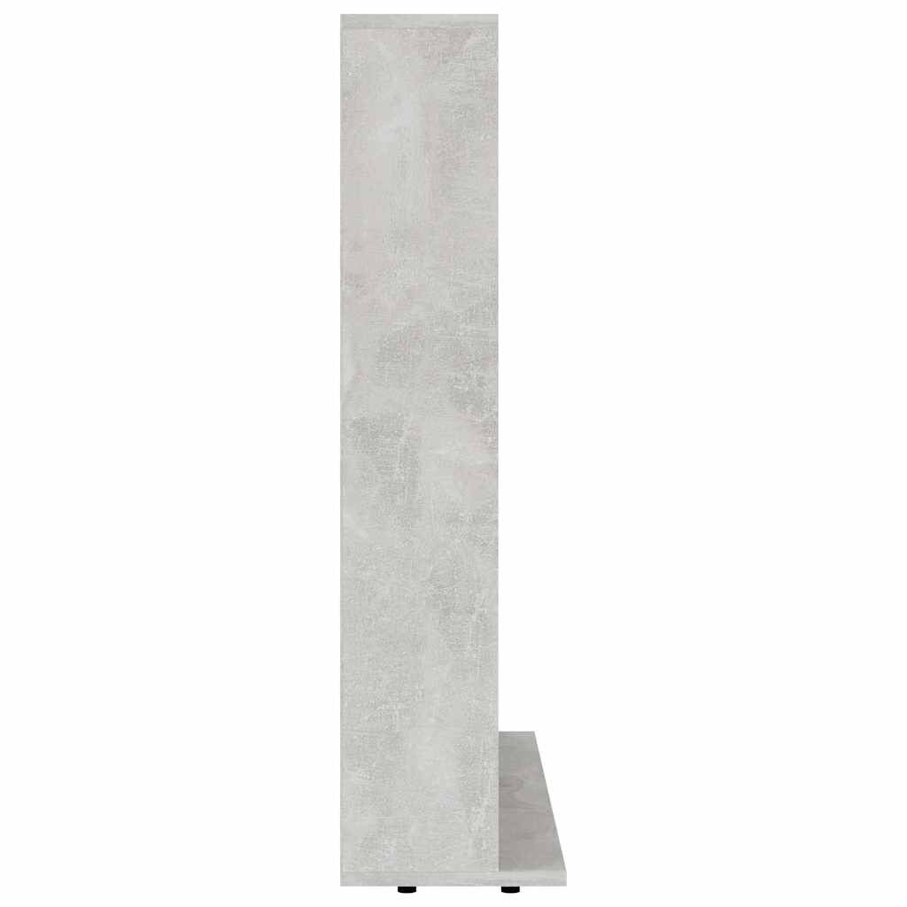 vidaXL Έπιπλο για CD Γκρι του Σκυροδέματος 100x23x89,5 εκ. Επεξ. Ξύλο