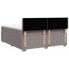 vidaXL &Kappa;&rho;&epsilon;&beta;ά&tau;&iota; Boxspring &mu;&epsilon; &Sigma;&tau;&rho;ώ&mu;&alpha; Taupe 200x200 &epsilon;&kappa;. &Upsilon;&phi;&alpha;&sigma;&mu;ά&tau;&iota;&nu;&omicron;