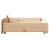 vidaXL Συρτάρια Κρεβατιού με Ροδάκια 2 τεμ. 65x55x17 εκ. Μασίφ Πεύκο