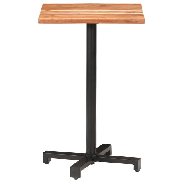 vidaXL Τραπέζι Bistro Live Edge 50x50x75 εκ. από Μασίφ Ξύλο Ακακίας