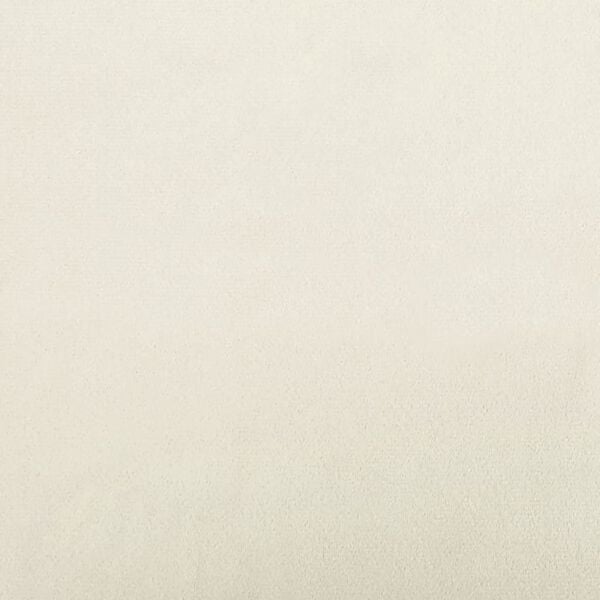 vidaXL Σκαμπό με Ξύλινα Πόδια σε Κρεμ Βελούδο