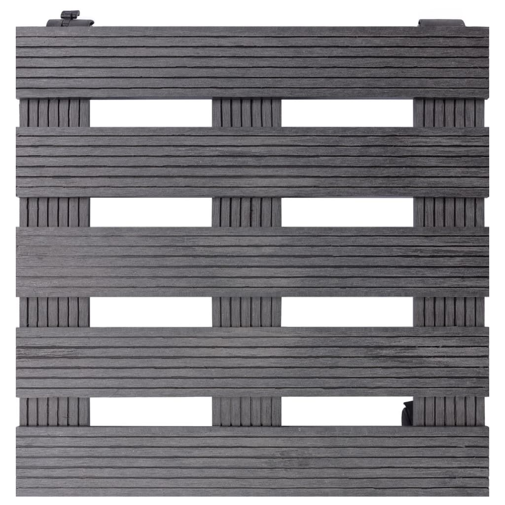 vidaXL Βάσεις για Γλάστρες με Ρόδες 2 τεμ. Γκρι 30x30x7,5 εκ. από WPC