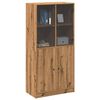 vidaXL Ντουλάπα με Πόρτες Αρτισιανή Δρυς 68x37x142 εκ. Επεξ. Ξύλο