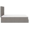 vidaXL Οθωμανικό κρεβάτι με στρώμα Taupe 140x200cm ύφασμα
