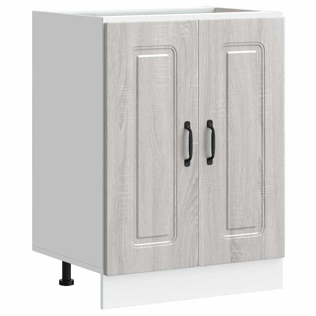 vidaXL Ντουλάπι βάσης νεροχύτη Kalmar Γκρι Sonoma 60x46x81,5 εκ.