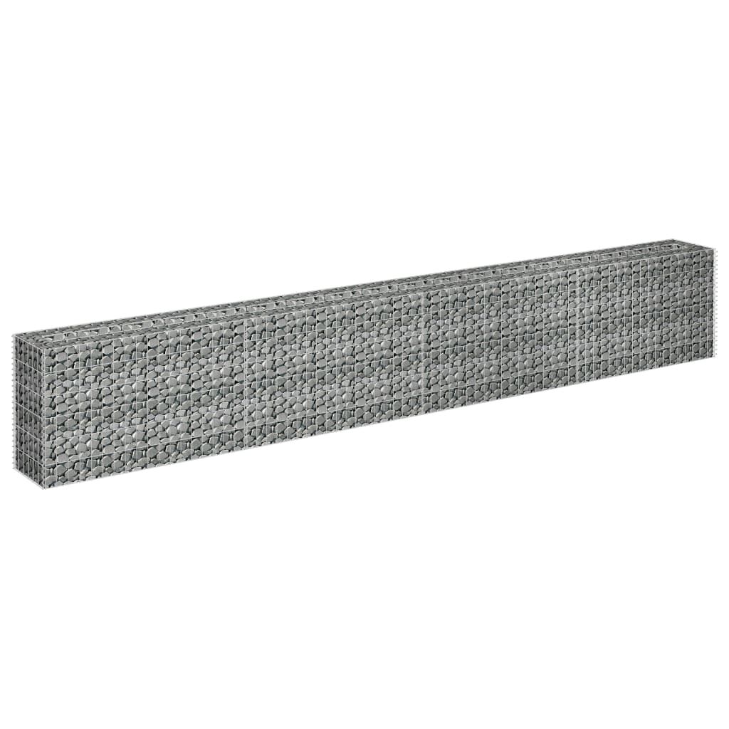 vidaXL Συρματοκιβώτιο-Γλάστρα Υπερυψωμένη 360x30x60 εκ. Γαλβ. Χάλυβας