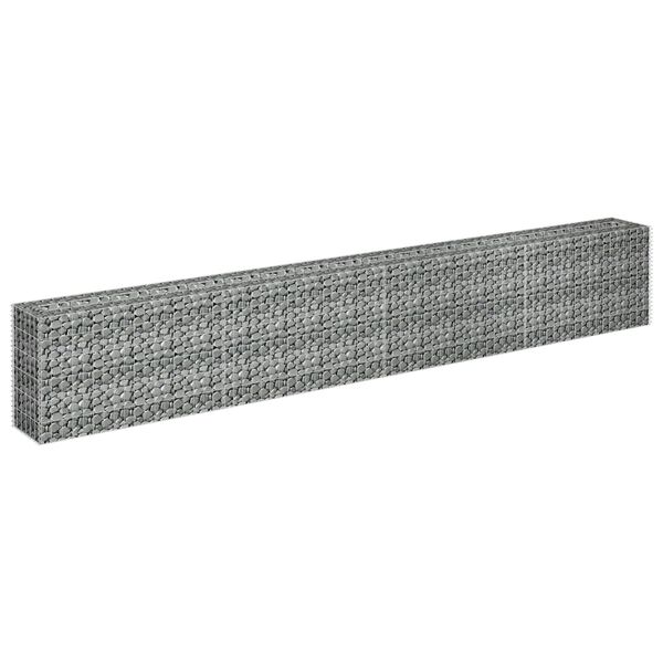 vidaXL Συρματοκιβώτιο-Γλάστρα Υπερυψωμένη 360x30x60 εκ. Γαλβ. Χάλυβας