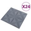 vidaXL &Pi;ά&nu;&epsilon;&lambda; &tau;&omicron;ί&chi;&omicron;&upsilon; 24 pcs &Omicron;&rho;&iota;&gamma;&kappa;ά&mu;&iota; &Gamma;&kappa;&rho;&iota; 50 x 50 cm &Phi;&epsilon;&lambda;&iota;&zeta;ό&lambda; XPS
