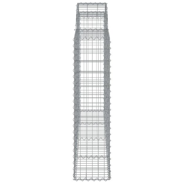 vidaXL Συρματοκιβώτια Τοξωτά 40 τεμ. 200x30x120/140 εκ. Γαλβαν. Ατσάλι