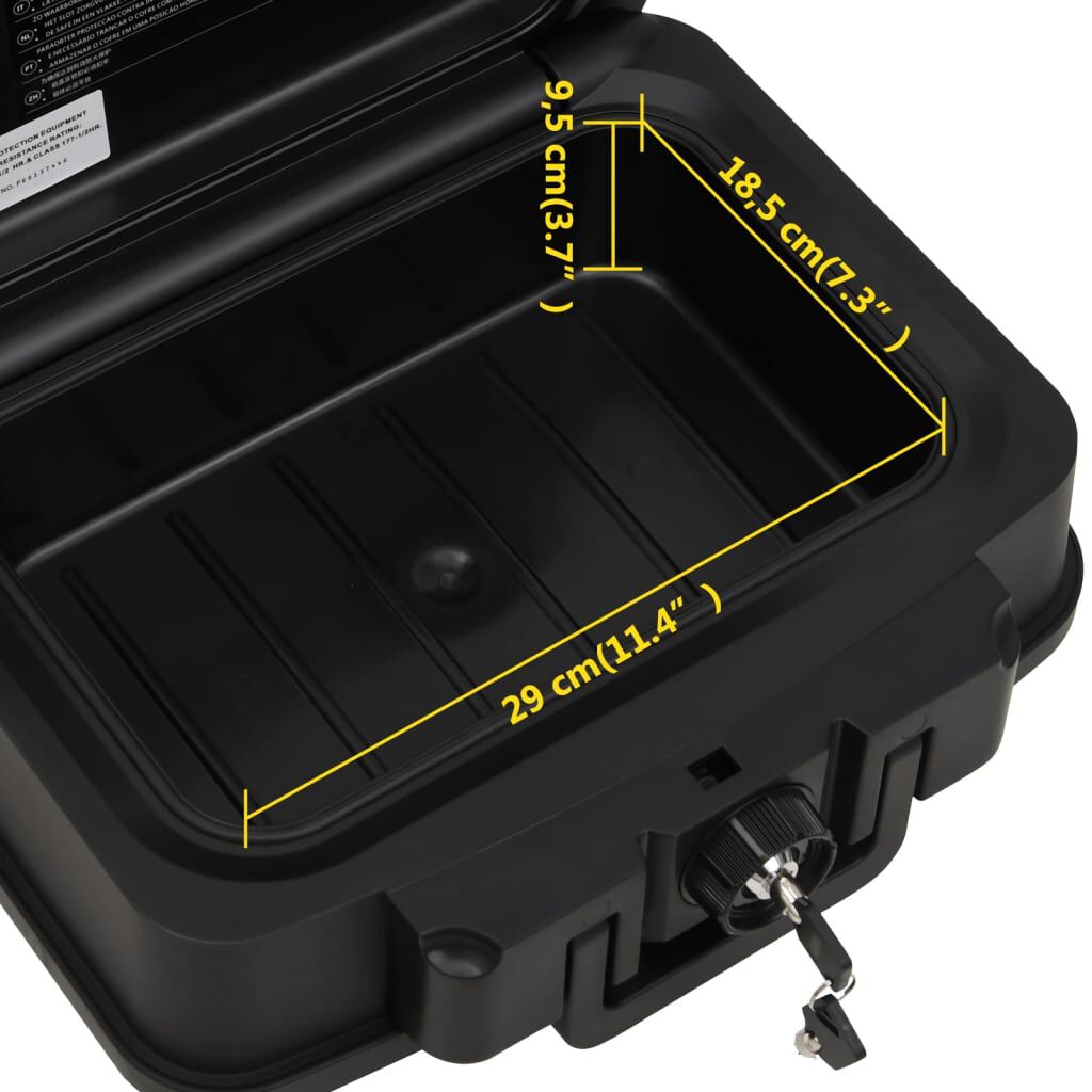 vidaXL Χρηματοκιβώτιο Μαύρο 38 x 32,5 x 16,5 εκ.