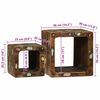 vidaXL Μονάδα Τηλεόρασης 2 pcs Πολύχρωμο Μασίφ ανακυκλωμένο ξύλο