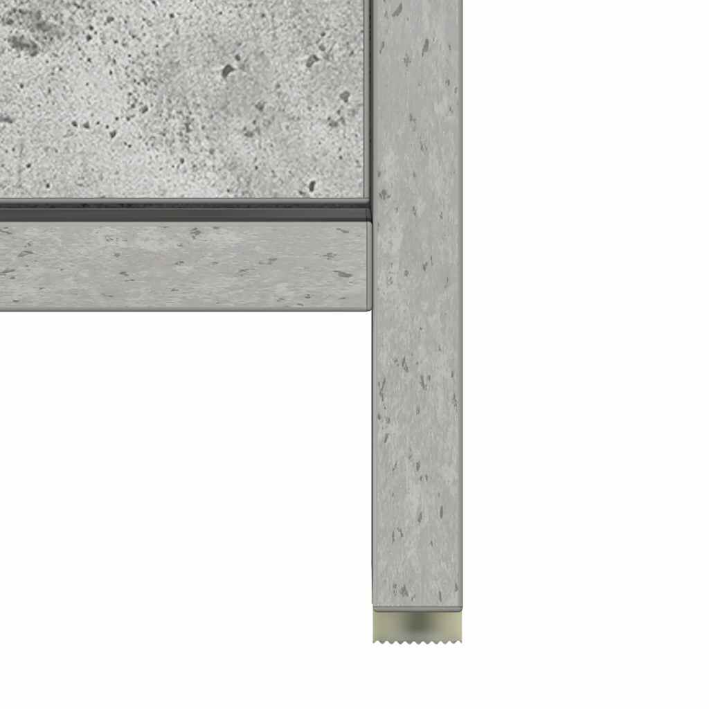 vidaXL Ντουλάπι Νιπτήρα Γκρι του Σκυροδέματος 60x33x61 εκ. Επεξ. Ξύλο
