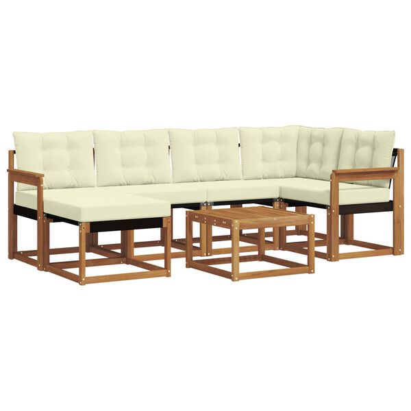 vidaXL &Sigma;&epsilon;&iota;&rho;ά &Kappa;&alpha;&nu;&alpha;&pi;έ &Epsilon;&xi;&omega;&tau;&epsilon;&rho;&iota;&kappa;&omicron;ύ &mu;&epsilon; &mu;&alpha;&xi;&iota;&lambda;ά&rho;&iota; 7 pcs &Phi;&upsilon;&sigma;&iota;&kappa;ό &kappa;&alpha;&iota; &Kappa;&rho;έ&mu;&alpha;