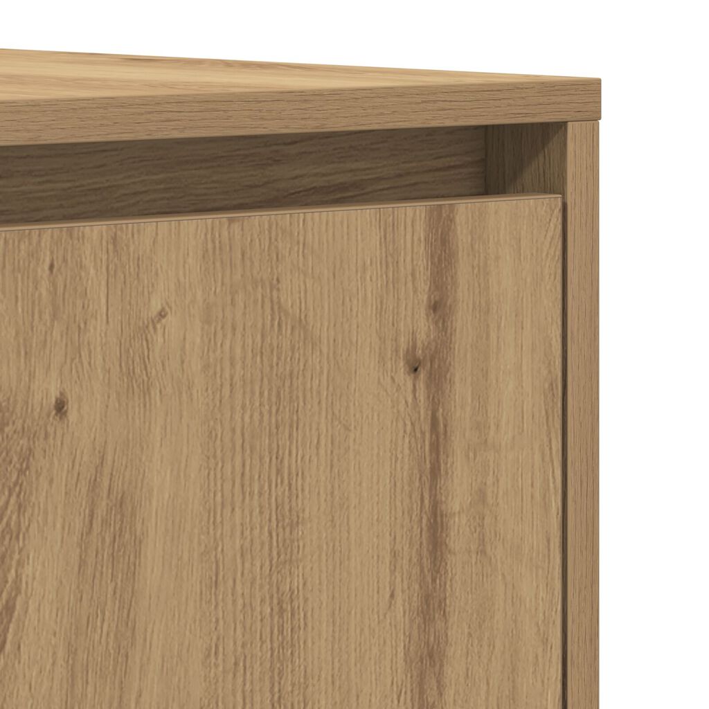 vidaXL Πλευρικός Ράφτης Artisan Δρυς 120x41x75 εκ. Επεξεργασμένο Ξύλο