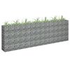 vidaXL Συρματοκιβώτιο-Γλάστρα Υπερυψωμένη 270x30x90 εκ. Γαλβ. Χάλυβας