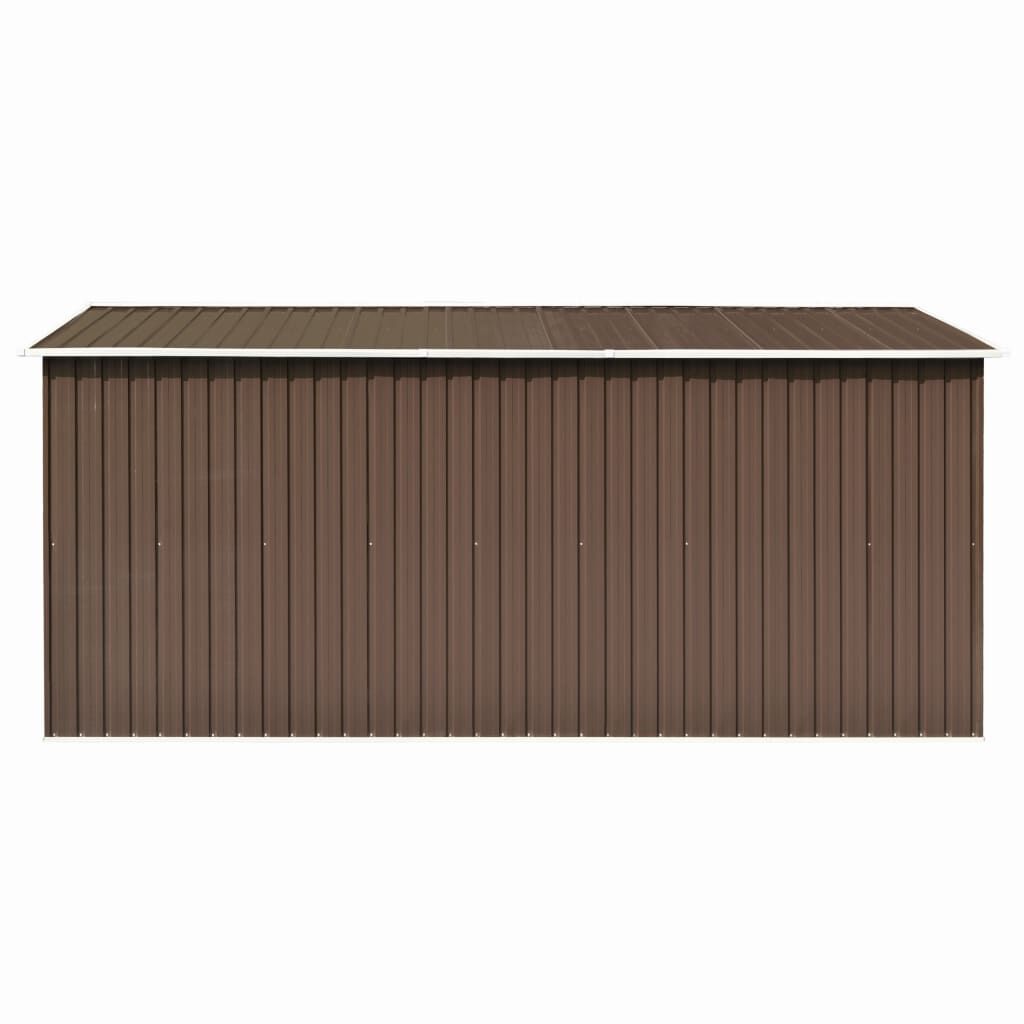 vidaXL Αποθήκη Κήπου Πράσινη 257 x 392 x 181 εκ. από Μέταλλο