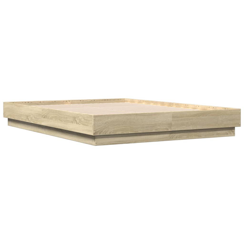 vidaXL Πλαίσιο Κρεβατιού Sonoma Δρυς 120x190 εκ. Επεξεργασμένο Ξύλο