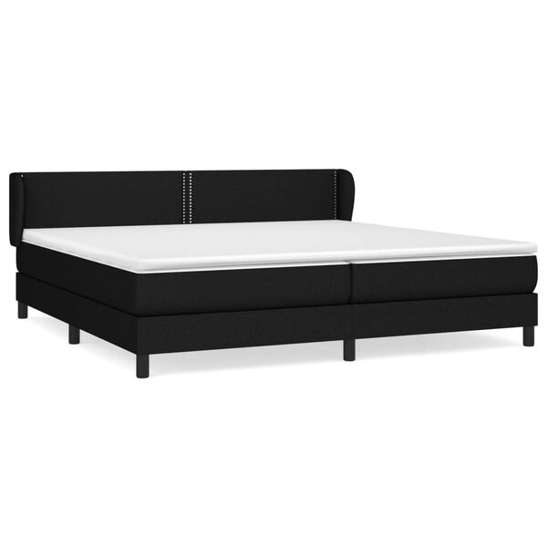 vidaXL &Kappa;&rho;&epsilon;&beta;ά&tau;&iota; Boxspring &mu;&epsilon; &Sigma;&tau;&rho;ώ&mu;&alpha; &Mu;&alpha;ύ&rho;&omicron; 200x200 &epsilon;&kappa;. &Upsilon;&phi;&alpha;&sigma;&mu;ά&tau;&iota;&nu;&omicron;