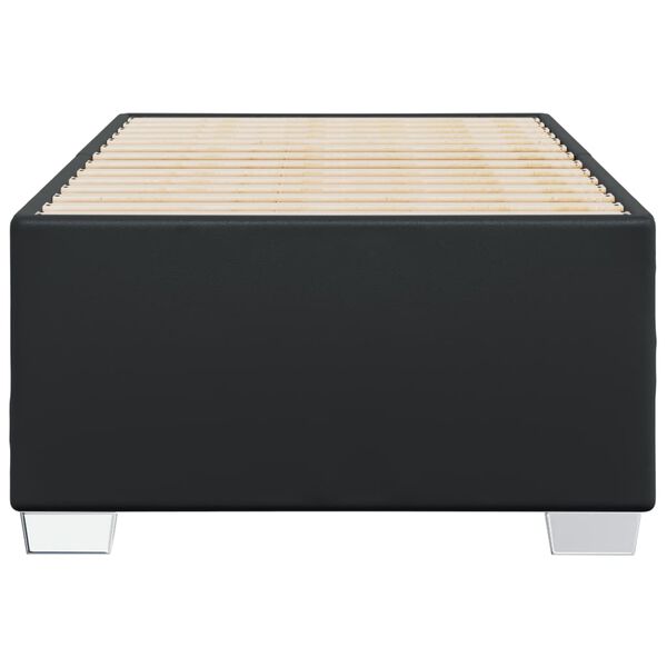 vidaXL Πλαίσιο Κρεβατιού Μαύρο 90x190 εκ. από Συνθετικό Δέρμα