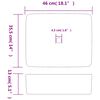 vidaXL Νιπτήρας Ορθογώνιος Καφέ/Μπλε 46 x 35,5 x 13 εκ. Κεραμικός